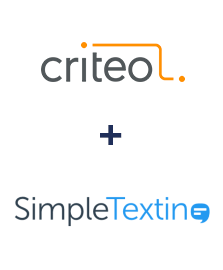 Criteo ve SimpleTexting entegrasyonu