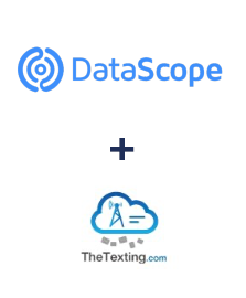 DataScope Forms ve TheTexting entegrasyonu