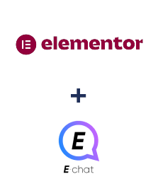 Elementor ve E-chat entegrasyonu