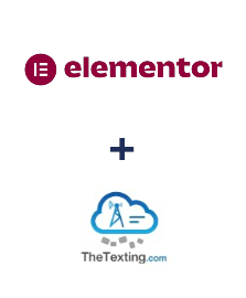 Elementor ve TheTexting entegrasyonu