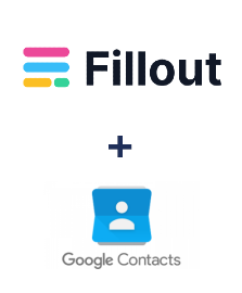 Fillout ve Google Contacts entegrasyonu