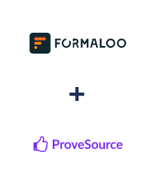 Formaloo ve ProveSource entegrasyonu