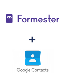 Formester ve Google Contacts entegrasyonu