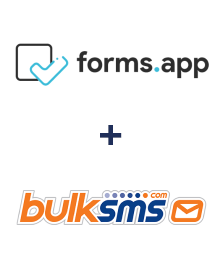 forms.app ve BulkSMS entegrasyonu