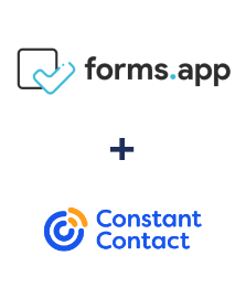 forms.app ve Constant Contact entegrasyonu