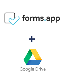 forms.app ve Google Drive entegrasyonu