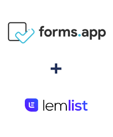 forms.app ve Lemlist entegrasyonu