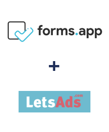 forms.app ve LetsAds entegrasyonu