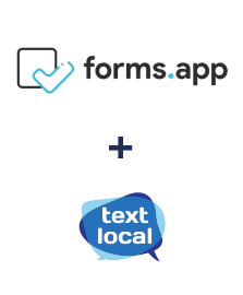 forms.app ve Textlocal entegrasyonu