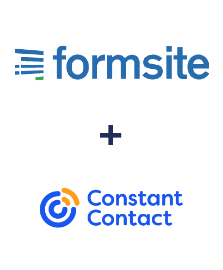 Formsite ve Constant Contact entegrasyonu
