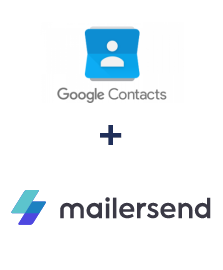 Google Contacts ve MailerSend entegrasyonu