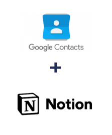 Google Contacts ve Notion entegrasyonu
