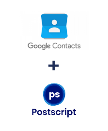 Google Contacts ve Postscript entegrasyonu