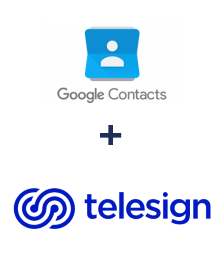 Google Contacts ve Telesign entegrasyonu