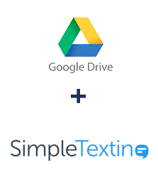 Google Drive ve SimpleTexting entegrasyonu