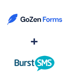 GoZen Forms ve Burst SMS entegrasyonu