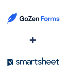 GoZen Forms ve Smartsheet entegrasyonu