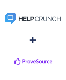 HelpCrunch ve ProveSource entegrasyonu