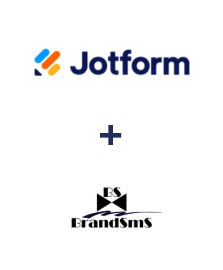 Jotform ve BrandSMS  entegrasyonu