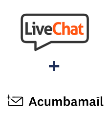 LiveChat ve Acumbamail entegrasyonu