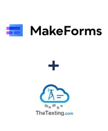 MakeForms ve TheTexting entegrasyonu