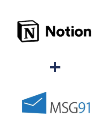 Notion ve MSG91 entegrasyonu