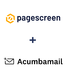 Pagescreen ve Acumbamail entegrasyonu