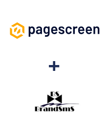 Pagescreen ve BrandSMS  entegrasyonu