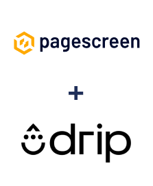 Pagescreen ve Drip entegrasyonu