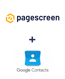 Pagescreen ve Google Contacts entegrasyonu