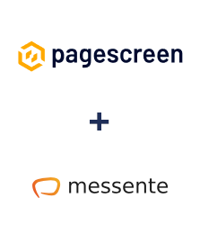 Pagescreen ve Messente entegrasyonu