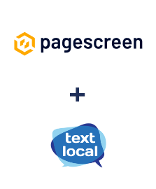 Pagescreen ve Textlocal entegrasyonu