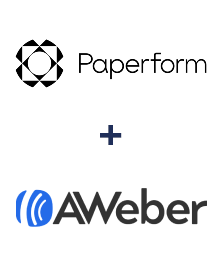 Paperform ve AWeber entegrasyonu