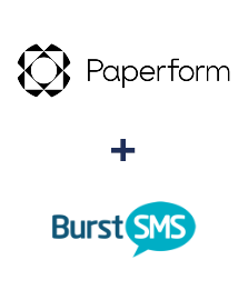 Paperform ve Burst SMS entegrasyonu