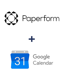 Paperform ve Google Calendar entegrasyonu
