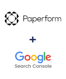 Paperform ve Google Search Console entegrasyonu
