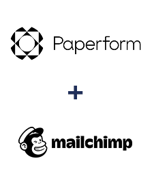 Paperform ve MailChimp entegrasyonu
