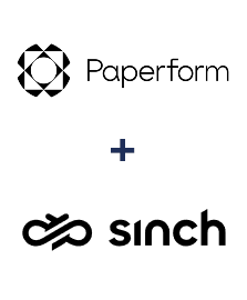 Paperform ve Sinch entegrasyonu