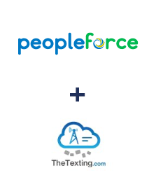 PeopleForce ve TheTexting entegrasyonu