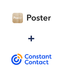 Poster ve Constant Contact entegrasyonu