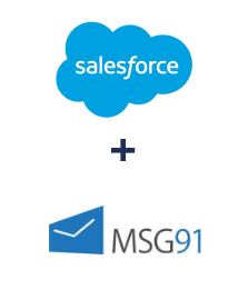 Salesforce CRM ve MSG91 entegrasyonu