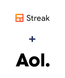 Streak ve AOL entegrasyonu