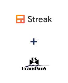 Streak ve BrandSMS  entegrasyonu