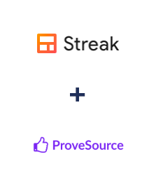 Streak ve ProveSource entegrasyonu