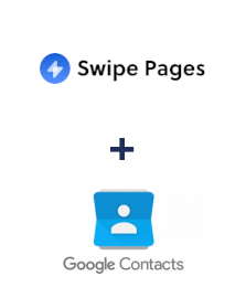 Swipe Pages ve Google Contacts entegrasyonu