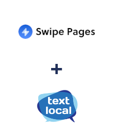 Swipe Pages ve Textlocal entegrasyonu