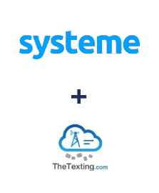 Systeme.io ve TheTexting entegrasyonu