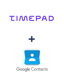 Timepad ve Google Contacts entegrasyonu