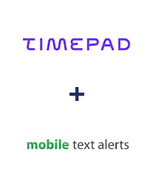 Timepad ve Mobile Text Alerts entegrasyonu