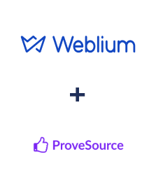 Weblium ve ProveSource entegrasyonu